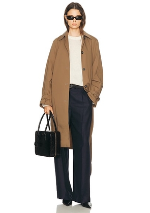 Toteme Light Spring Trench Coat in Hazel - Brown. Size 34 (also in 38, 40).