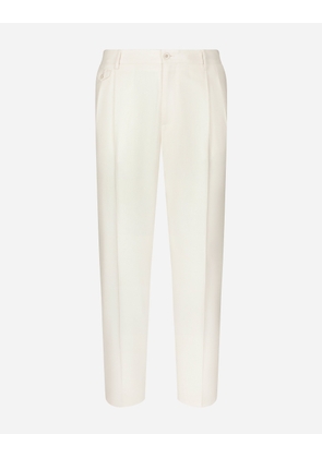 Dolce & Gabbana Tailored Flannel Pants - Man Pants And Shorts Beige 48