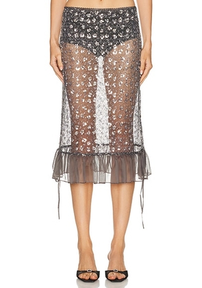 SIEDRES Rosalie Skirts in Grey - Metallic Silver. Size 40 (also in ).