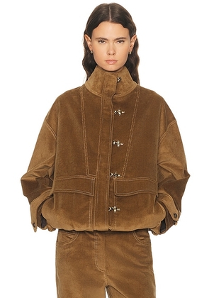 SIEDRES Polca Jacket in Milky Brown - Tan. Size 36 (also in 40).