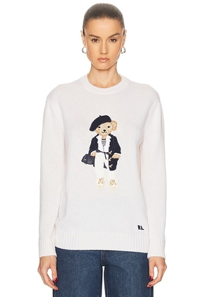Ralph Lauren Collection Bear Sweater in Lux Cream - Cream. Size S (also in L).