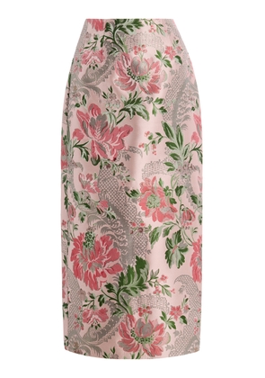 Cara Cara Sienna Floral Jacquard Midi Skirt - Moda Operandi