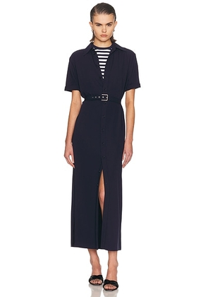 Ralph Lauren Collection Carol Button Up Dress in Icon Navy - Navy. Size 4 (also in 6).