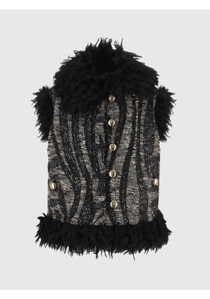 Fur Coat PUCCI Woman color Red