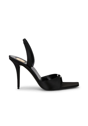 Saint Laurent Daisy Sandal in Nero - Black. Size 36 (also in 36.5, 37.5, 38, 41).