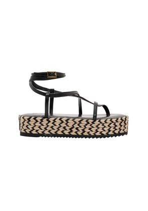 Johanna Ortiz Barbor Leather Platform Sandals - Moda Operandi