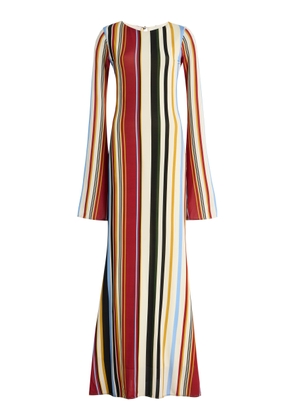 Cala de la Cruz Amay Striped Jersey Maxi Dress - Moda Operandi