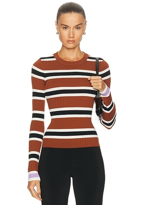 Solid & Striped The Dora Top in Coconut - Brown. Size S (also in XS, L).
