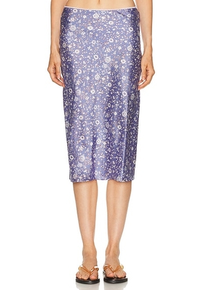 Tropic of C Cover Up Skirt in Mini Floral Lavender - Lavender. Size M (also in L).