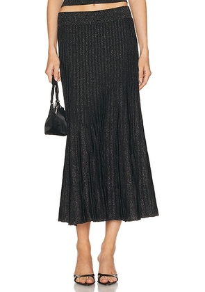 Solid & Striped The Theresa Skirt in Noir - Black. Size M (also in S, L).