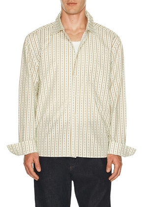 Percival Binding Oversized Pearce Shirt in Ecru - White. Size M (also in L, S, XL/1X).