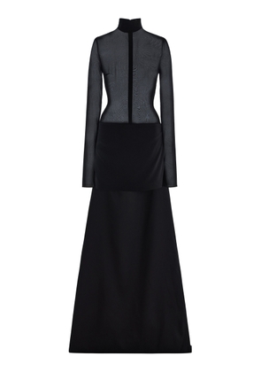 The New Arrivals Ilkyaz Ozel Exclusive Medea Satin Mini Dress - Moda Operandi