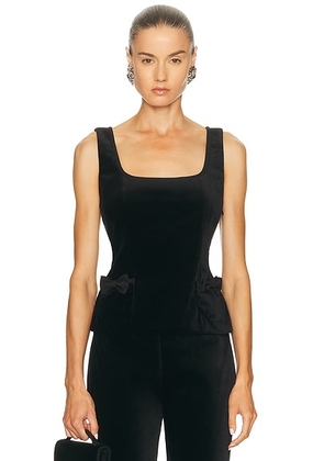 Posse Quincy Top in Black - Black. Size M (also in XS, S, L).