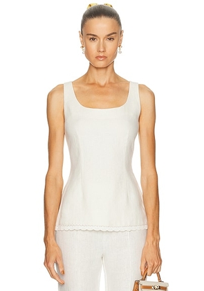 Posse Effi Top in Cream - Cream. Size M (also in L, XS).