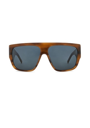 St. Agni Linea Oversized Sunglasses in Tortoiseshell & Grey - Neutral. Size all.