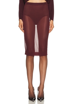 SEROYA Lucille Skirt in Pinot - Burgundy. Size S (also in ).