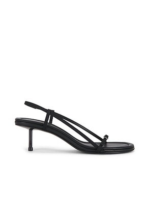 St. Agni Petit Belt Slingback Heel in Black - Black. Size 38 (also in ).