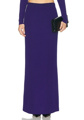 TOM FORD Cashmere Midi Skirt in Quarz Blue - Royal. Size M (also in ).