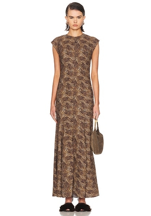 TOVE Vanja Dress in Zebra - Brown,Black. Size 36 (also in 34, 38, 40, 42).