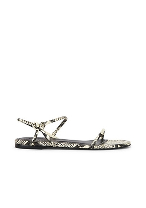 Staud Laurel Sandal in White Snake - Cream. Size 36 (also in 36.5, 37, 37.5, 38, 38.5, 39.5, 40).