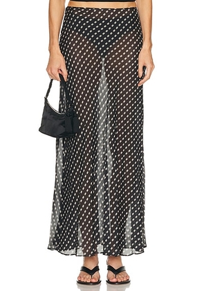 Staud Velma Skirt in Black Geo - Black,White. Size M (also in L, S, XS).