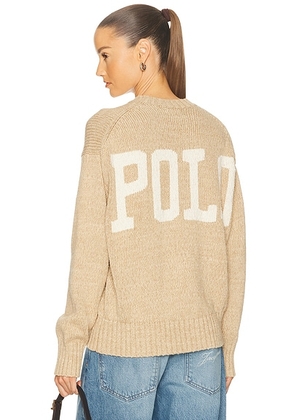 Polo Ralph Lauren Crewneck Sweater in Tan Heather - Tan. Size XS (also in ).