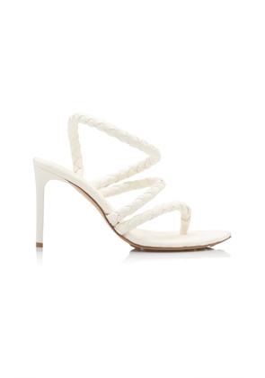 Bottega Veneta Leaf Braided Leather Sandals - Moda Operandi