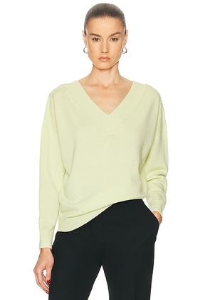 TOM FORD V-Neck Sweater in Double Cream - Lemon. Size M (also in L).