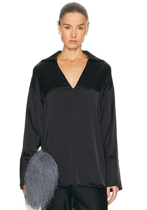 TOVE Luisa Top in Black - Black. Size 36 (also in 34, 38, 40, 42).
