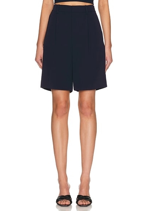 Ralph Lauren Collection Minetta Pleated Short in Icon Navy - Navy. Size 0 (also in 2).