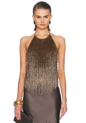 Retrofete Sable Top in Bronze & Gold - Metallic Bronze. Size M (also in ).