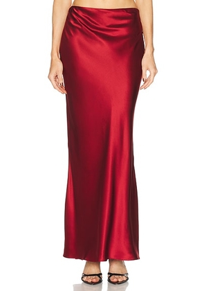 The Sei Bias Maxi Skirt in Brick - Red. Size 2 (also in 0, 6, 8).