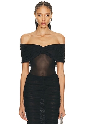 SEROYA Imelda Top in Black - Black. Size M (also in XS, S, L, XL).