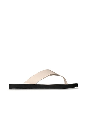 The Row Dune Classic Ginza Sandal in Ivory & Black - White. Size 35 (also in 38, 39, 40, 41).