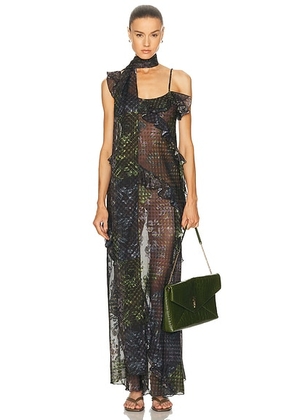 SIEDRES Monica Dress in Multi - Black,Green. Size 36 (also in 34, 38, 40).