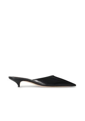The Row Lissa Kitten Mule in Black - Black. Size 36 (also in 36.5, 38).