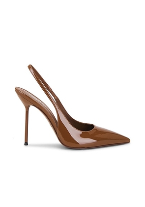 Paris Texas Lidia Slingback 105 Pump in Coffee - Brown. Size 37 (also in 37.5, 41).