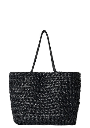 The Row Estelle Two Raffia Large Bag in Black ANS - Black. Size all.