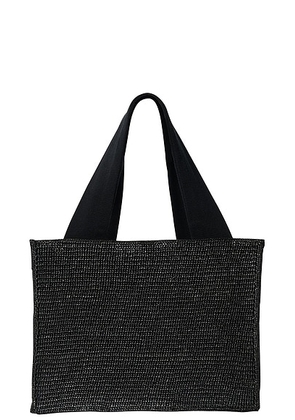 The Row Loretta Raffia Bag in Black - Black. Size all.