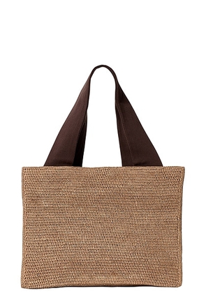 The Row Loretta Raffia Bag in The - Beige. Size all.