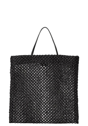 The Row Barn Raffia Mini Tote Bag in Black ANS - Black. Size all.