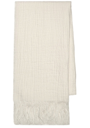 The Row Kastel Scarf in White - White. Size all.