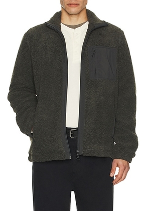 SAMSOE SAMSOE Sanolan Zip Jacket in Unexplored - Green. Size M (also in L, S, XL/1X, XXL/2X).