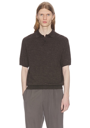 The Row Borges Top in Chocolate - Chocolate. Size S (also in XL/1X).