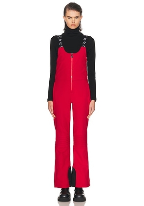 Perfect Moment JG Bib Pant in Red - Red. Size M (also in XS, S, L).