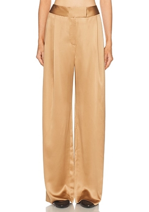The Sei Relaxed Trouser in Chestnut - Tan. Size 2 (also in 0, 6).