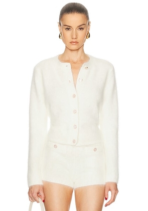 Retrofete Medora Cardigan in Ivory - Cream. Size M (also in XS, S, L, XL).