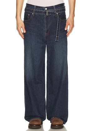 Sacai Denim Pants in Blue - Blue. Size 2 (also in 3).
