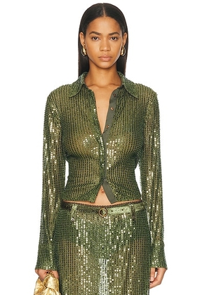 SIEDRES Sezanne Blouse in Green - Green. Size S (also in XS).