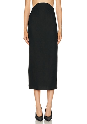 SEV Midi Skirt in Black - Black. Size 40 (also in ).